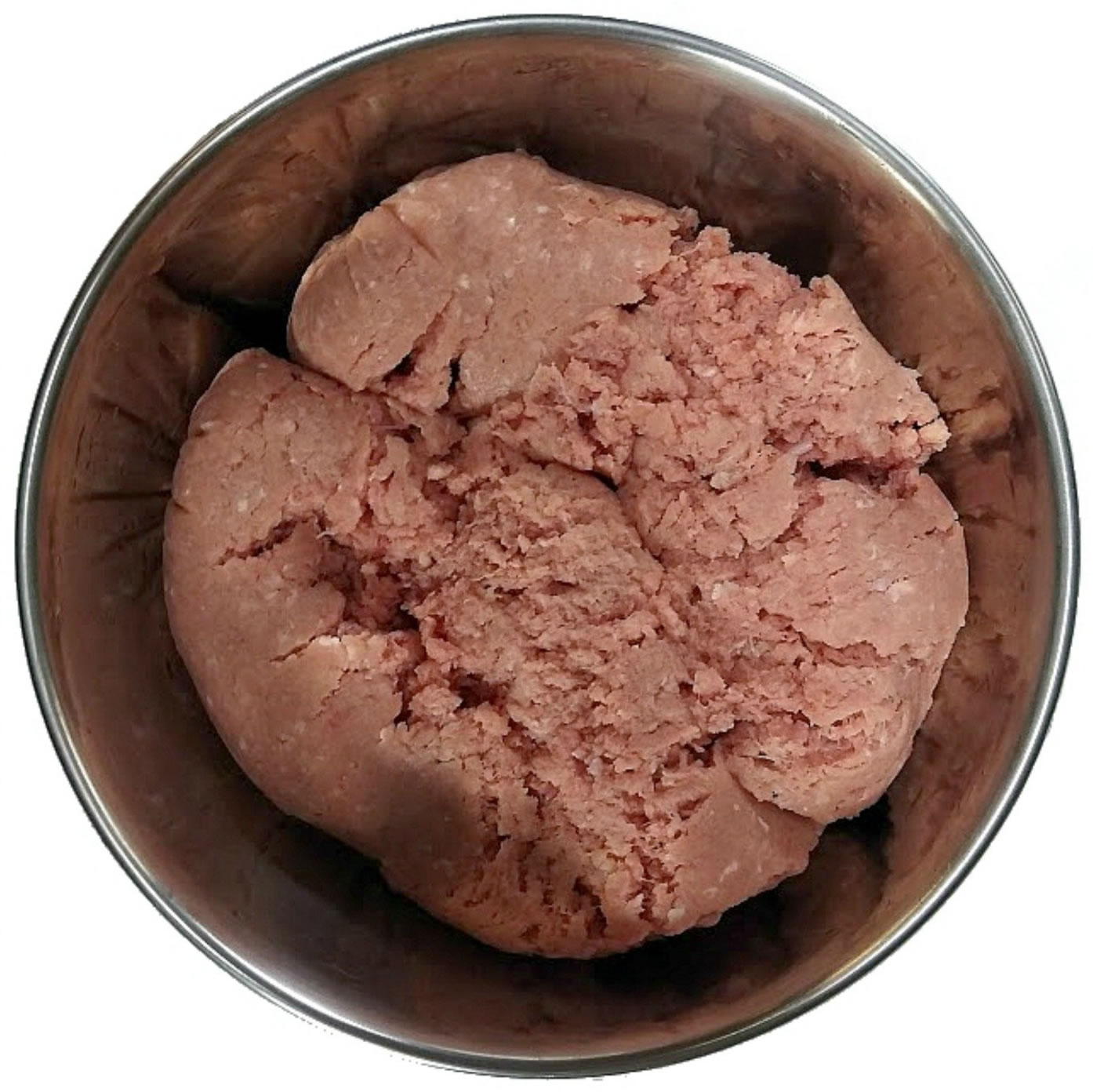 Raw cat food in a bowl